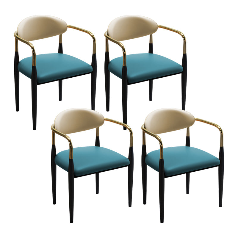 Faux Leder Essneitenstuhl offen zu Hause Essneitenstuhl