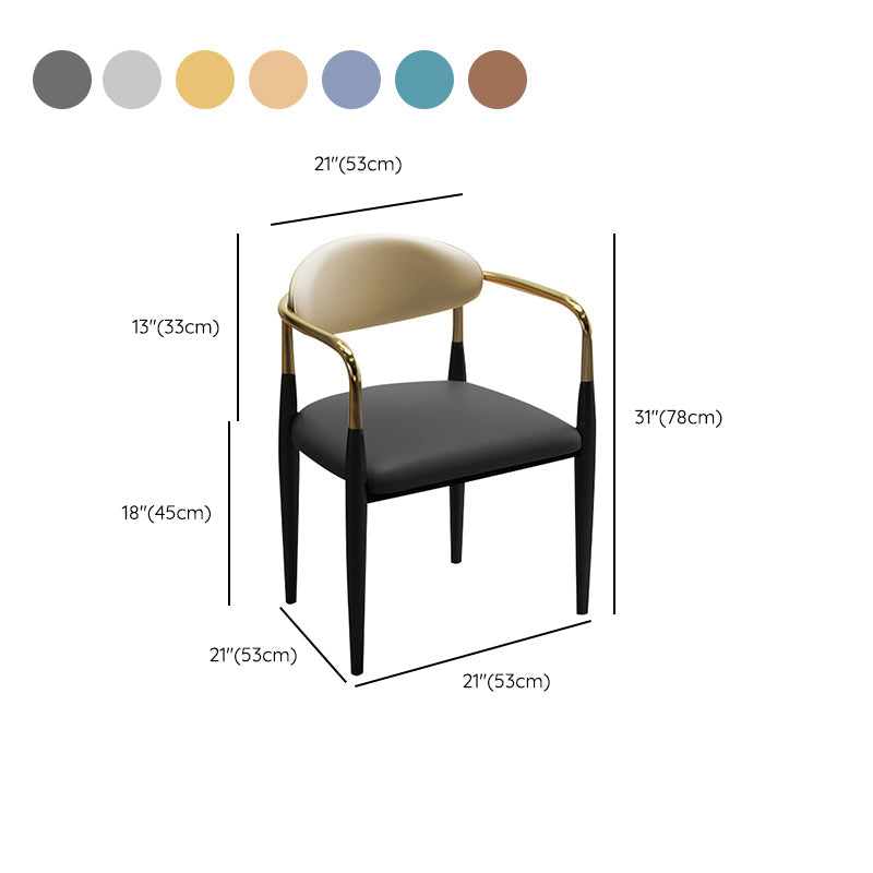Faux Leder Essneitenstuhl offen zu Hause Essneitenstuhl