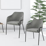 Metal Legs Parsons Chair Contemporary Style Indoor-Outdoor Chair