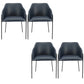 Metal Legs Parsons Chair Contemporary Style Indoor-Outdoor Chair