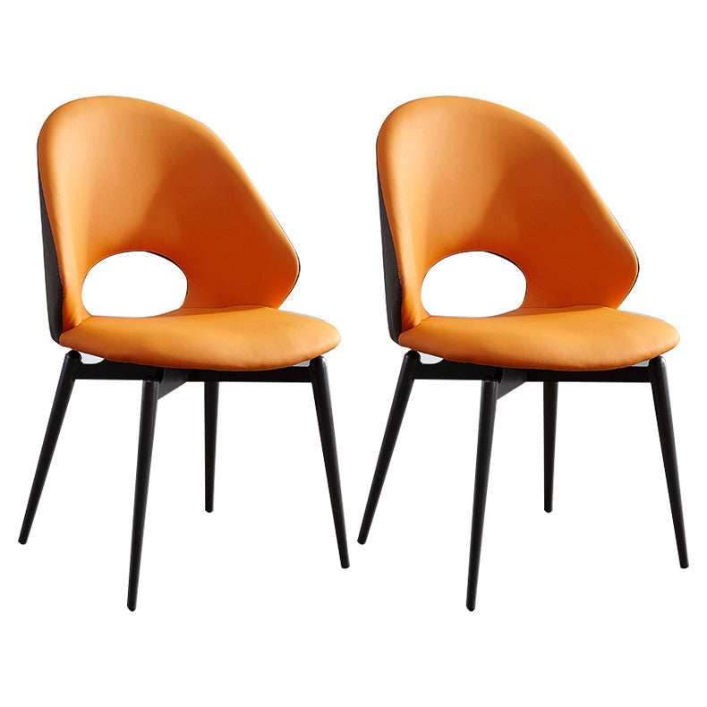 ホームアームレスダイニングチェアダイニングルームオープンバックダイニングサイドチェア