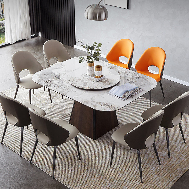 ホームアームレスダイニングチェアダイニングルームオープンバックダイニングサイドチェア