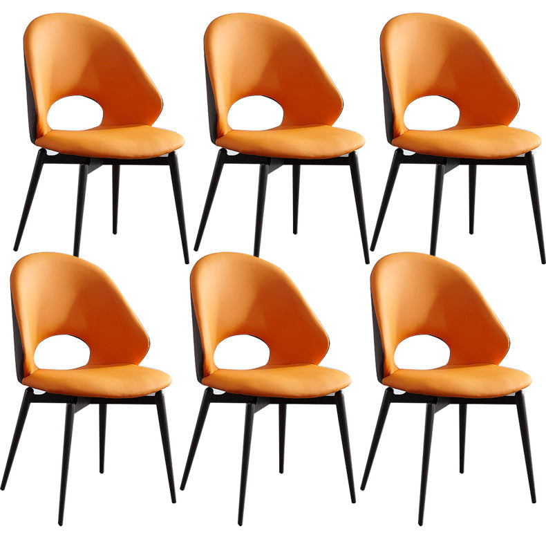 ホームアームレスダイニングチェアダイニングルームオープンバックダイニングサイドチェア