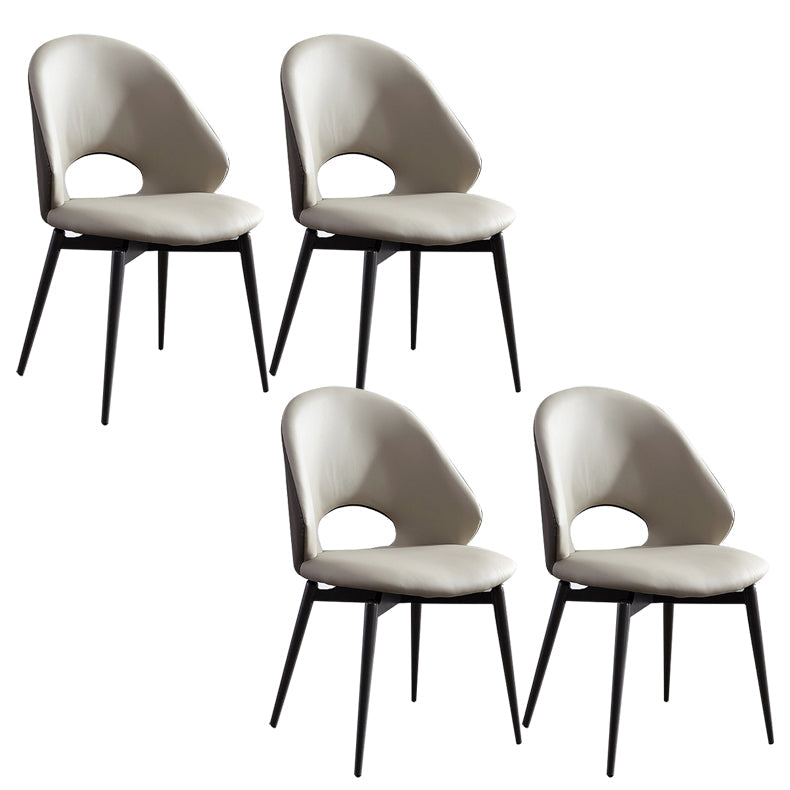 ホームアームレスダイニングチェアダイニングルームオープンバックダイニングサイドチェア