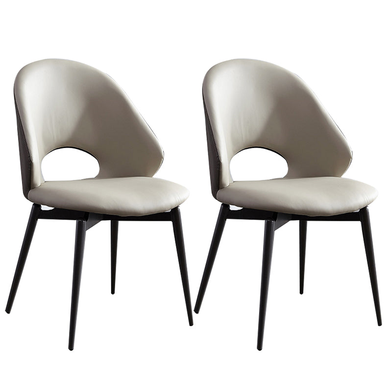 ホームアームレスダイニングチェアダイニングルームオープンバックダイニングサイドチェア