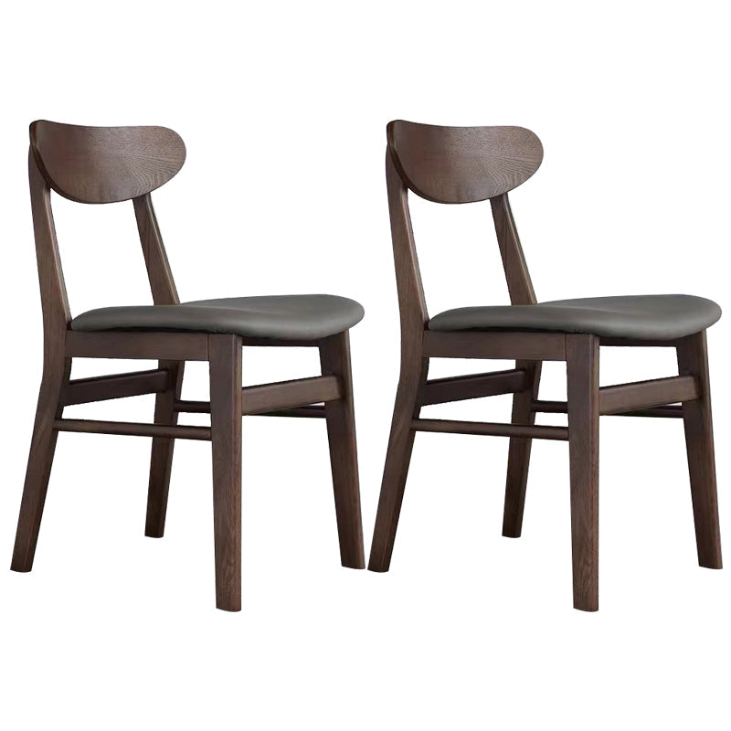 Solid Wood Side Chair Open Back Contemporary Kitchen Dining Chair 2 Piece Set Clearhalo 'Dining Chairs' 'Dining Tables & Seating' 'dining_chair' 'furn' 'furn_dining_chair' 'Furniture' 'Kitchen & Dining Furniture' 6726867