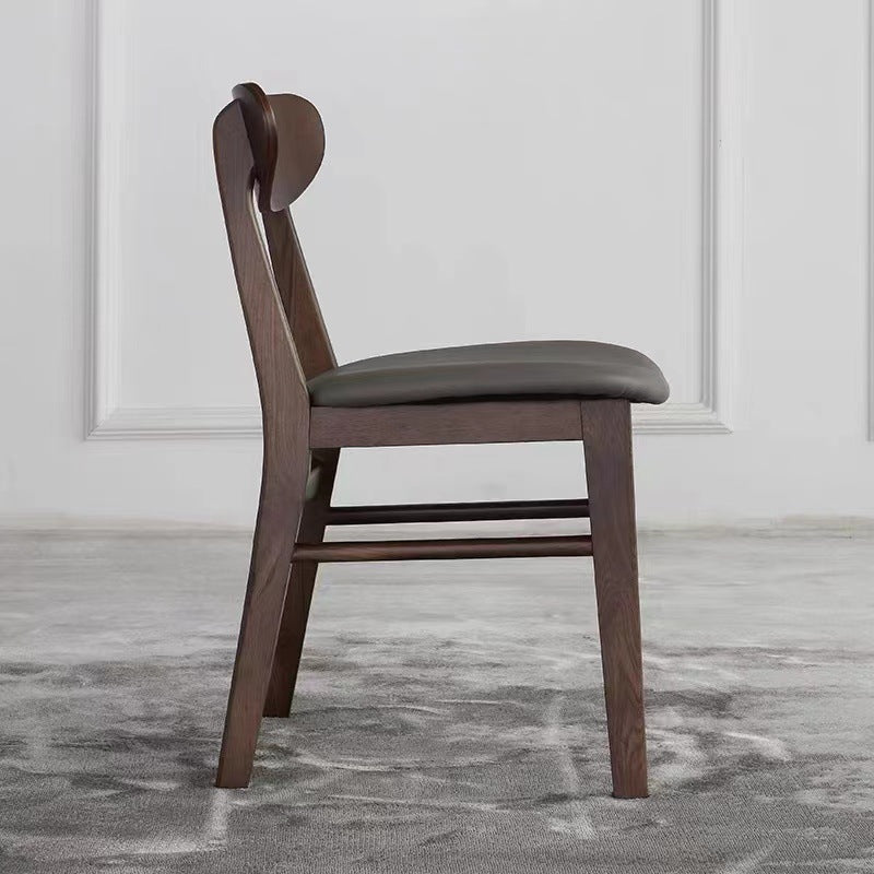 Solid Wood Side Chair Open Back Contemporary Kitchen Dining Chair Clearhalo 'Dining Chairs' 'Dining Tables & Seating' 'dining_chair' 'furn' 'furn_dining_chair' 'Furniture' 'Kitchen & Dining Furniture' 6726868