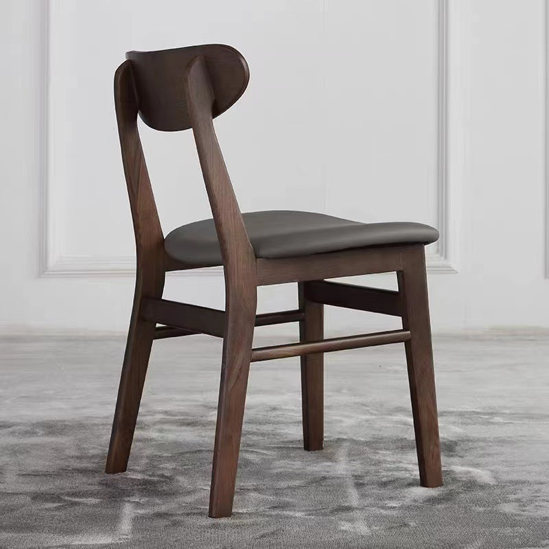 Solid Wood Side Chair Open Back Contemporary Kitchen Dining Chair Clearhalo 'Dining Chairs' 'Dining Tables & Seating' 'dining_chair' 'furn' 'furn_dining_chair' 'Furniture' 'Kitchen & Dining Furniture' 6726870