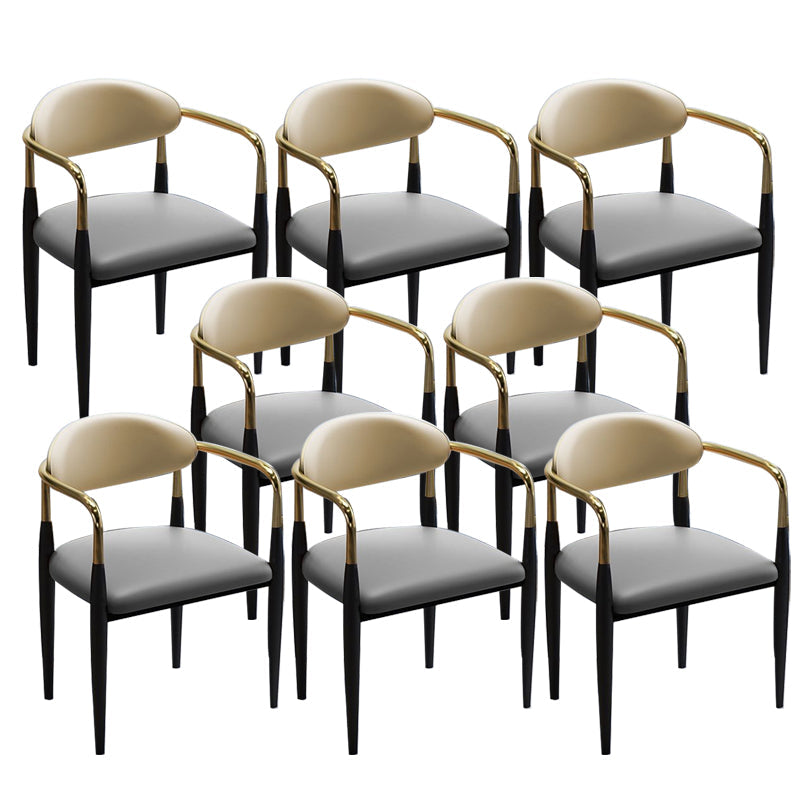 Chaise de cuisine de salle à manger en métal