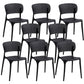 Open Back Dining Side Chair Stacking Plastic Dining Armless Chair