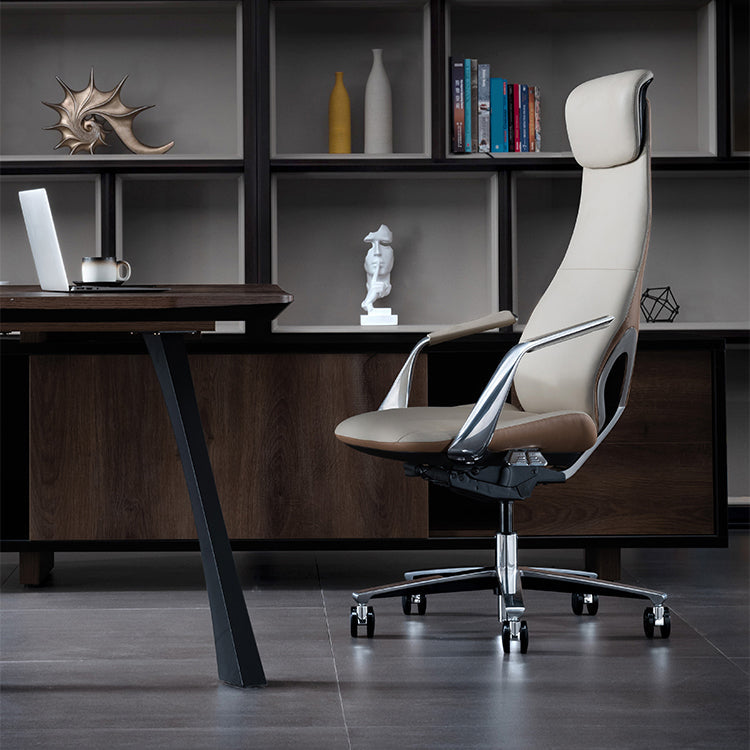 Hedendaagse Fixed Arms Executive Chair Wheels omvatten managersstoel voor kantoor