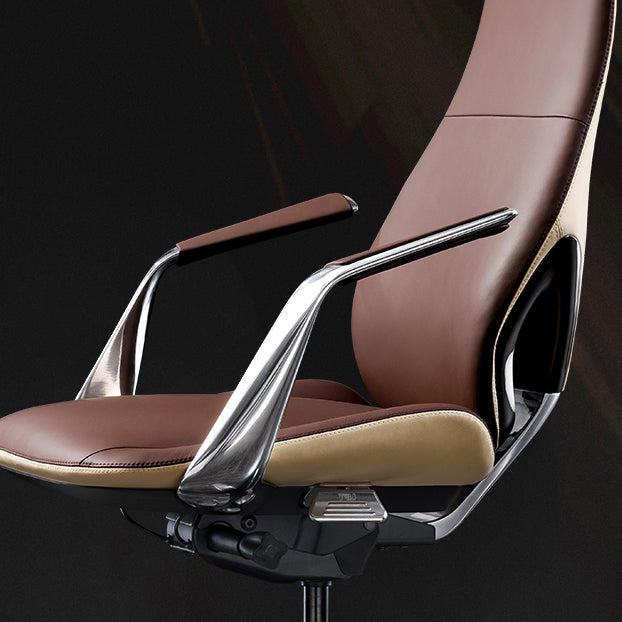 Hedendaagse Fixed Arms Executive Chair Wheels omvatten managersstoel voor kantoor