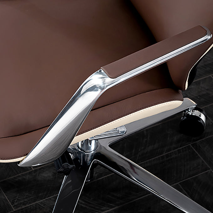 Hedendaagse Fixed Arms Executive Chair Wheels omvatten managersstoel voor kantoor