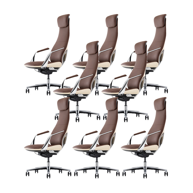 Hedendaagse Fixed Arms Executive Chair Wheels omvatten managersstoel voor kantoor