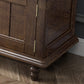 Support multimédia TV antique, console TV en frêne avec tiroirs pour salon