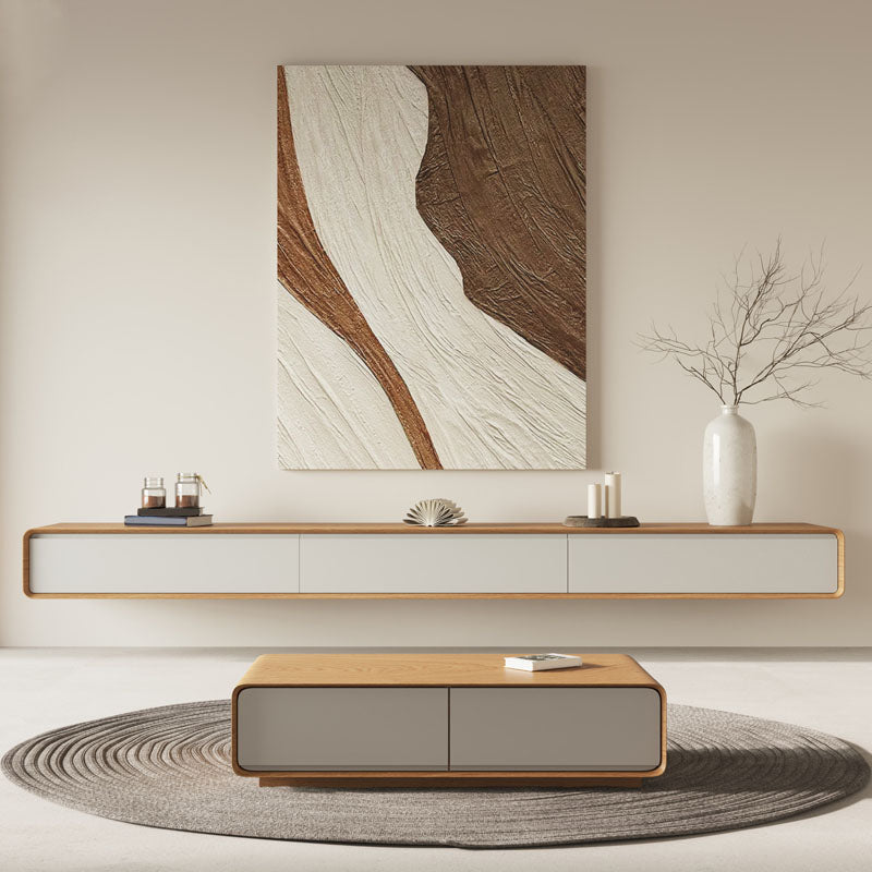 Modern Media Console TV Stand Wood Wall-mounted TV Console with Doors Clearhalo 'furn' 'furn_tv_stands_entertainment_centers' 'Furniture' 'Living Room Furniture' 'TV Stands & Entertainment Centers' 'TV Stands & Media Storage Furniture' 'tv_stands_entertainment_centers' 6729498