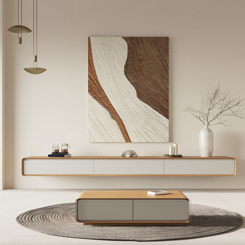 Modern Media Console TV Stand Wood Wall-mounted TV Console with Doors Clearhalo 'furn' 'furn_tv_stands_entertainment_centers' 'Furniture' 'Living Room Furniture' 'TV Stands & Entertainment Centers' 'TV Stands & Media Storage Furniture' 'tv_stands_entertainment_centers' 6729504