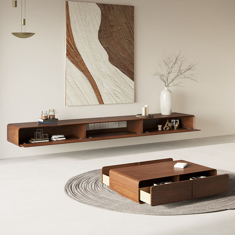 Modern TV Media Stand Wood Wall-mounted TV Console with Doors Clearhalo 'furn' 'furn_tv_stands_entertainment_centers' 'Furniture' 'Living Room Furniture' 'TV Stands & Entertainment Centers' 'TV Stands & Media Storage Furniture' 'tv_stands_entertainment_centers' 6729548