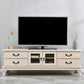 Contemporary TV Media Stand Wooden Media Console with Drawers 71"L x 16"W x 20"H Ivory Clearhalo 'furn' 'furn_tv_stands_entertainment_centers' 'Furniture' 'Living Room Furniture' 'TV Stands & Entertainment Centers' 'TV Stands & Media Storage Furniture' 'tv_stands_entertainment_centers' 6729611