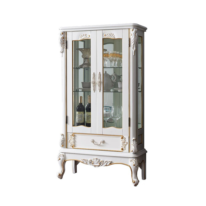 Mobile moderno moderno della metà del secolo mobile in betulla con porte per sala da pranzo