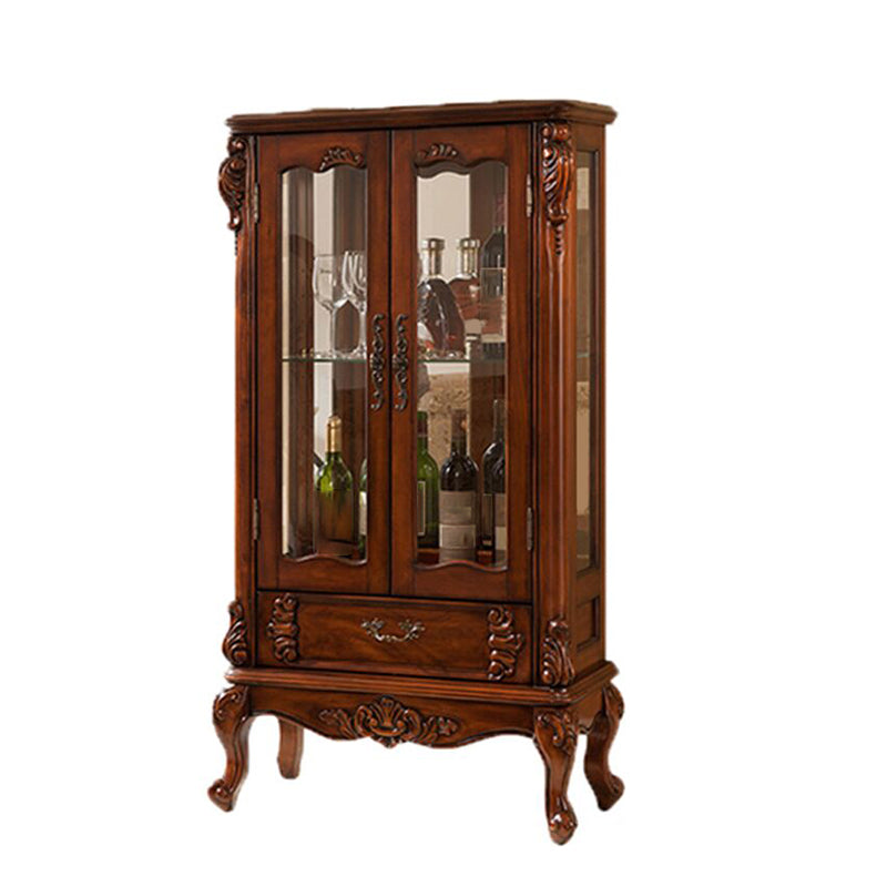 Mobile moderno moderno della metà del secolo mobile in betulla con porte per sala da pranzo