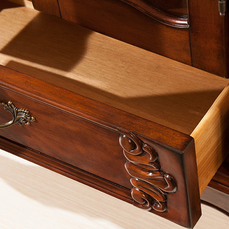 Mobile moderno moderno della metà del secolo mobile in betulla con porte per sala da pranzo