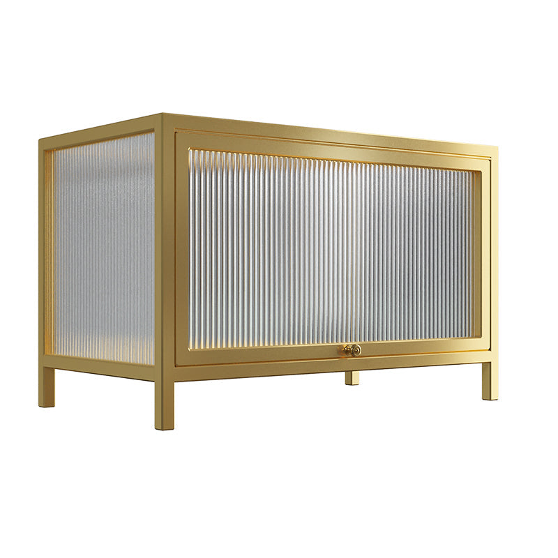 Curio Curio Curio Curio Porte in vetro Armadio in metallo con porte