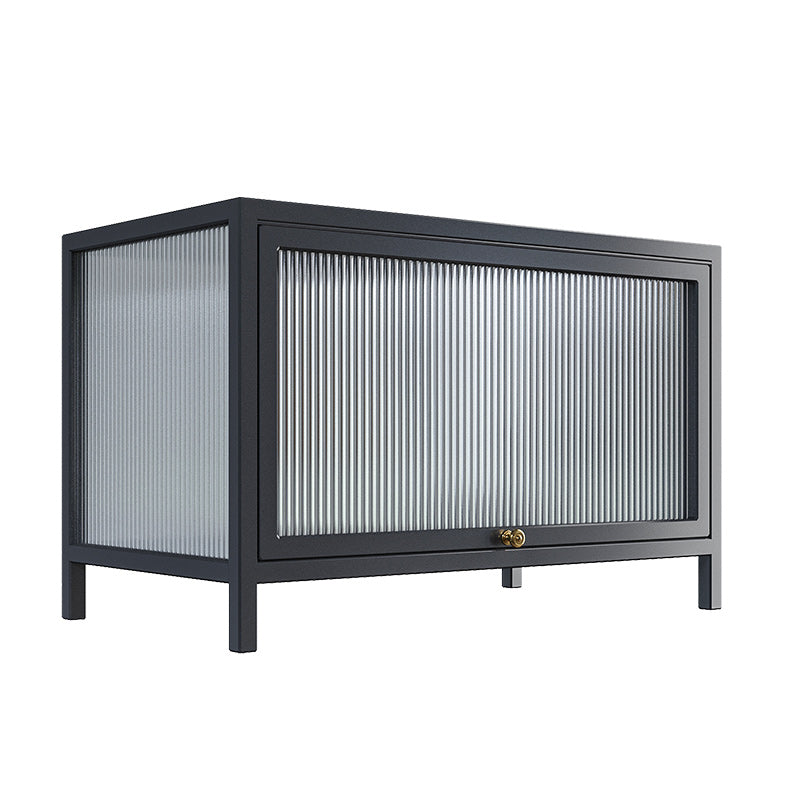 Curio Curio Curio Curio Porte in vetro Armadio in metallo con porte