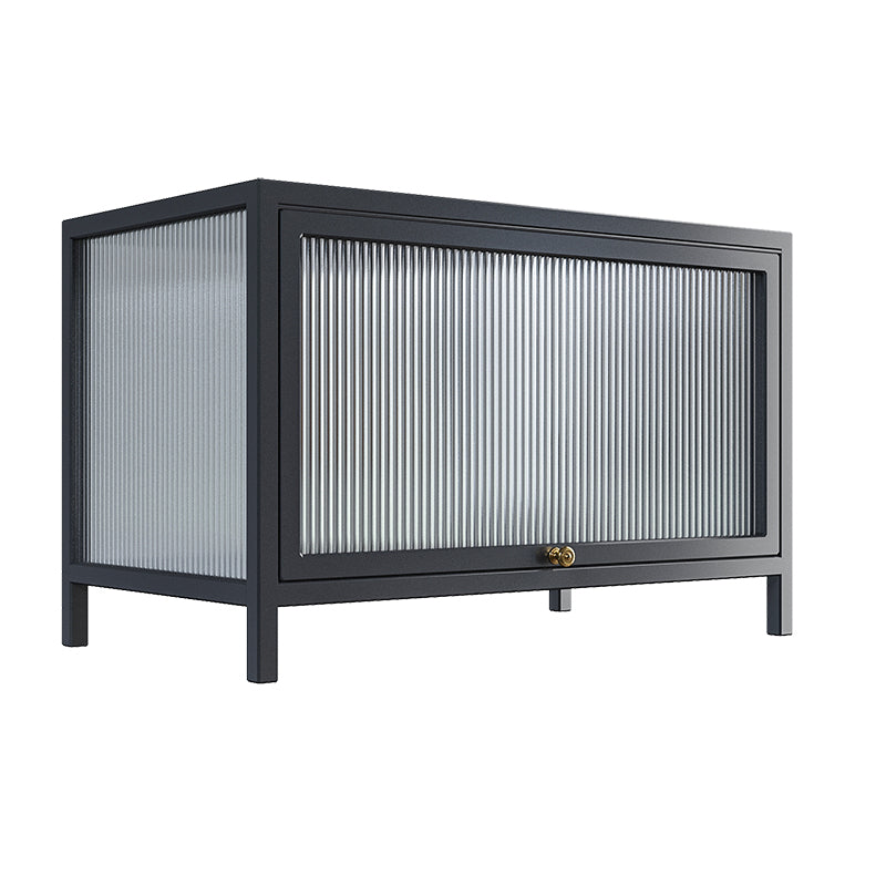 Curio Curio Curio Curio Porte in vetro Armadio in metallo con porte