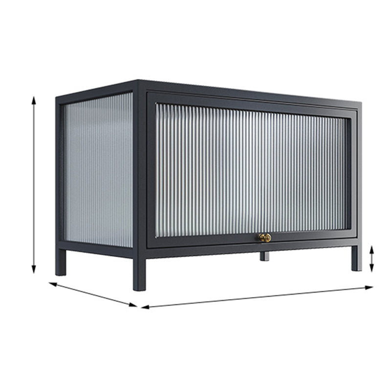 Curio Curio Curio Curio Porte in vetro Armadio in metallo con porte