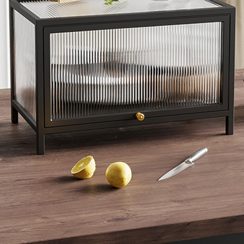 Curio Curio Curio Curio Porte in vetro Armadio in metallo con porte