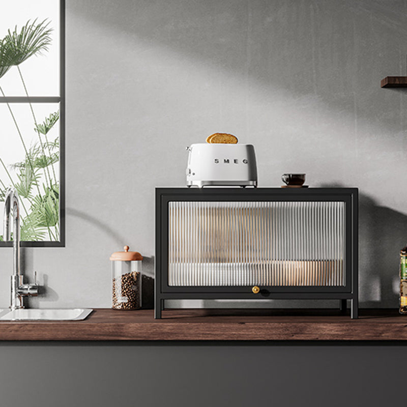 Curio Curio Curio Curio Porte in vetro Armadio in metallo con porte