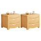 2-drawer Contemporary Night Table Antique Finish Bed Nightstand