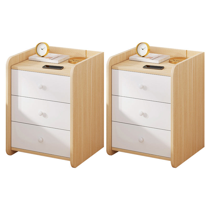 コンテンポラリーアクセントテーブルナイトスタンドアンティーク仕上げ引き出し引き出しベッドナイトスタンド