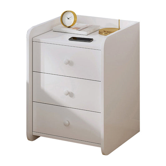 Zeitgenössischer Akzenttisch Nachttisch Antike Finish Schubladen Aufbewahrungsbett Nachttisch