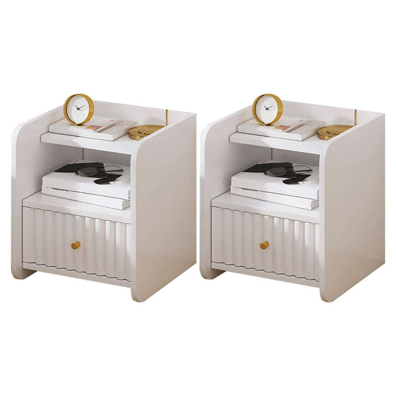 コンテンポラリーアクセントテーブルナイトスタンドアンティーク仕上げ引き出し引き出しベッドナイトスタンド