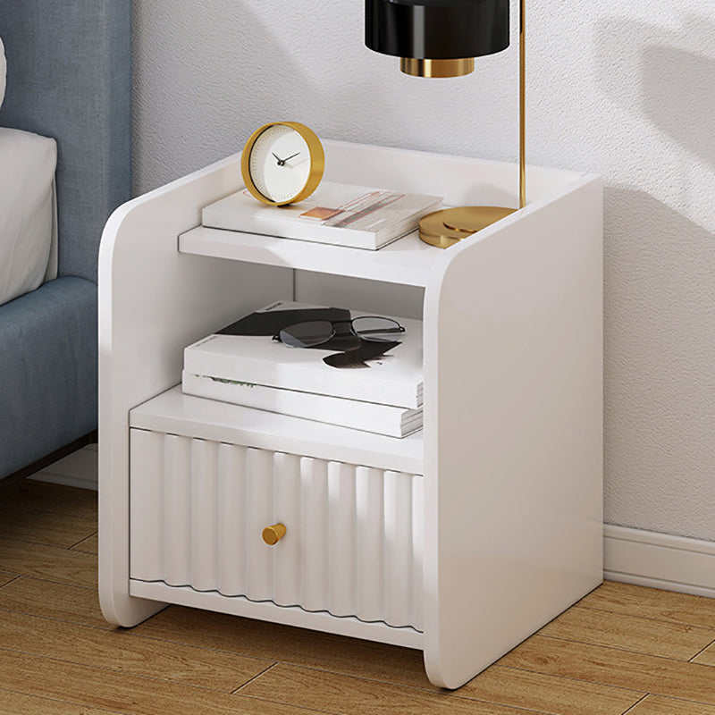 コンテンポラリーアクセントテーブルナイトスタンドアンティーク仕上げ引き出し引き出しベッドナイトスタンド