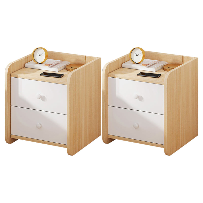 コンテンポラリーアクセントテーブルナイトスタンドアンティーク仕上げ引き出し引き出しベッドナイトスタンド