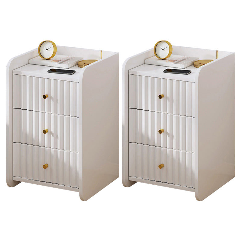 コンテンポラリーアクセントテーブルナイトスタンドアンティーク仕上げ引き出し引き出しベッドナイトスタンド