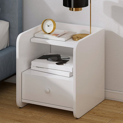 コンテンポラリーアクセントテーブルナイトスタンドアンティーク仕上げ引き出し引き出しベッドナイトスタンド