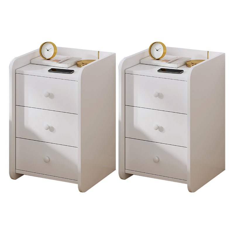 コンテンポラリーアクセントテーブルナイトスタンドアンティーク仕上げ引き出し引き出しベッドナイトスタンド