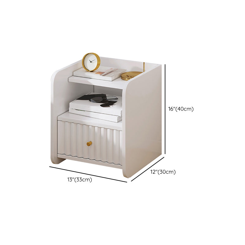 コンテンポラリーアクセントテーブルナイトスタンドアンティーク仕上げ引き出し引き出しベッドナイトスタンド