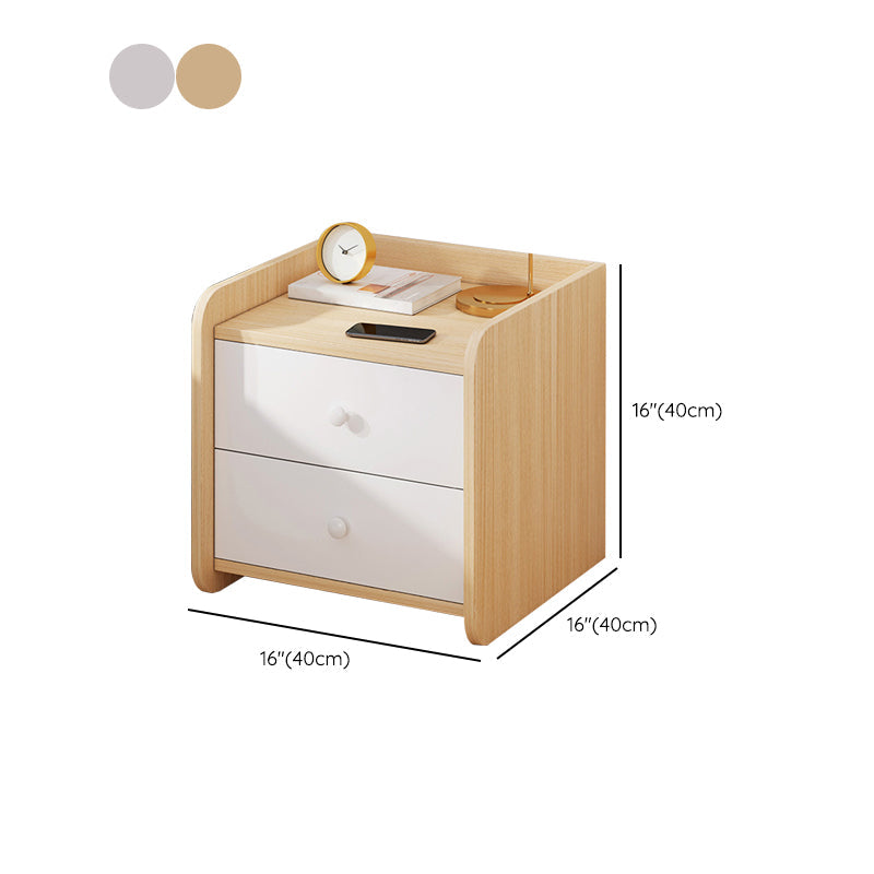 コンテンポラリーアクセントテーブルナイトスタンドアンティーク仕上げ引き出し引き出しベッドナイトスタンド