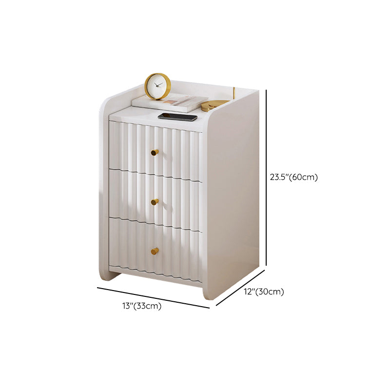 コンテンポラリーアクセントテーブルナイトスタンドアンティーク仕上げ引き出し引き出しベッドナイトスタンド