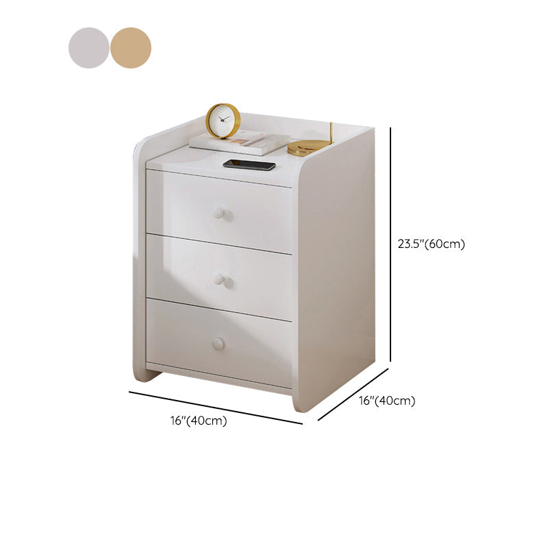 コンテンポラリーアクセントテーブルナイトスタンドアンティーク仕上げ引き出し引き出しベッドナイトスタンド