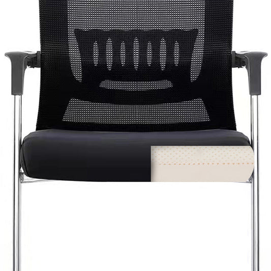 Silla giratoria moderna brazos fijos fijados ergonómicos altura de asiento ajustable silla de oficina con ruedas