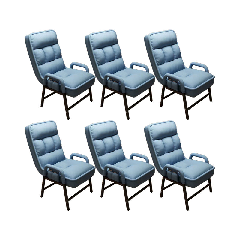 Eigentijdse armstoel verstelbare achterhoogte armstoel met gestoffeerd