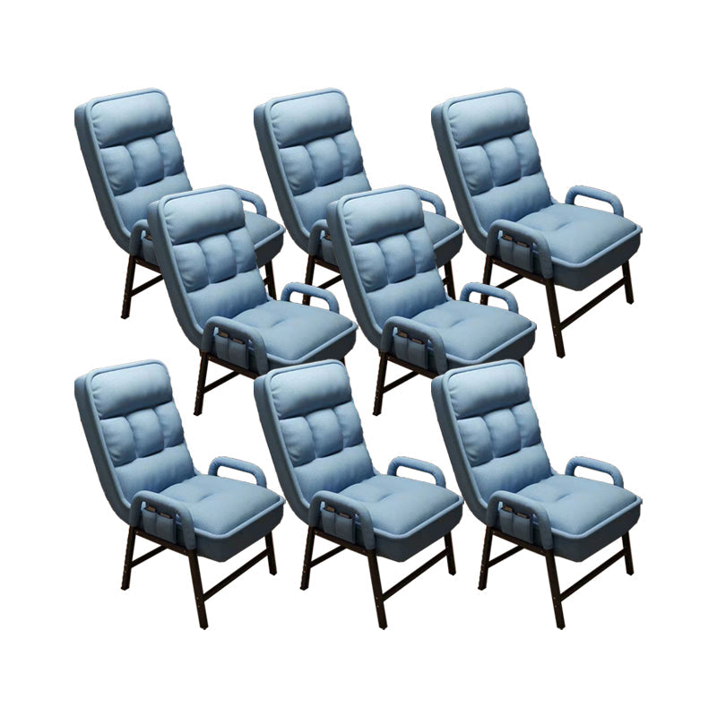 Eigentijdse armstoel verstelbare achterhoogte armstoel met gestoffeerd