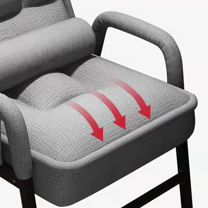 Eigentijdse armstoel verstelbare achterhoogte armstoel met gestoffeerd