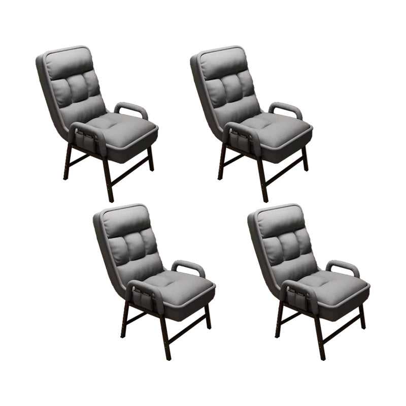 Eigentijdse armstoel verstelbare achterhoogte armstoel met gestoffeerd